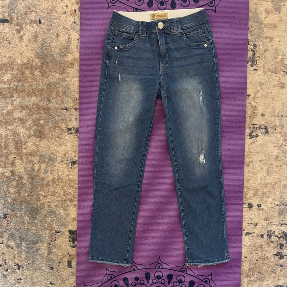 Democracy Ab Technology Distressed Blue Jeans size 2